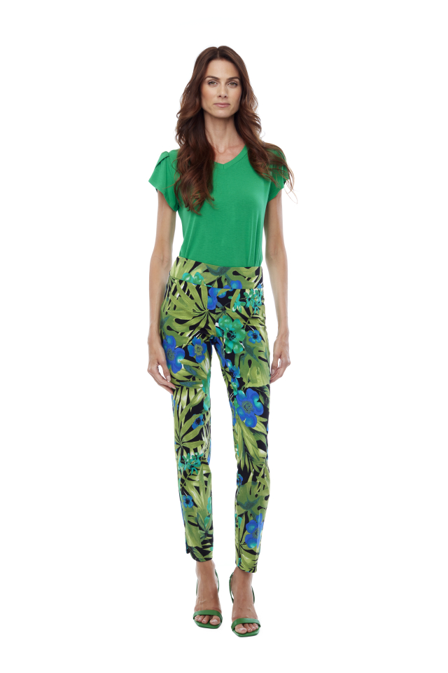 Pantalon à motifs tropicaux - UP67751 - UP