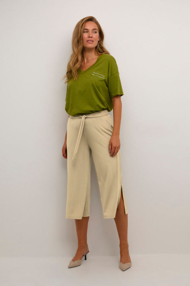 Pantalon écourté / fentes latérales - KA10503140C - Kaffe