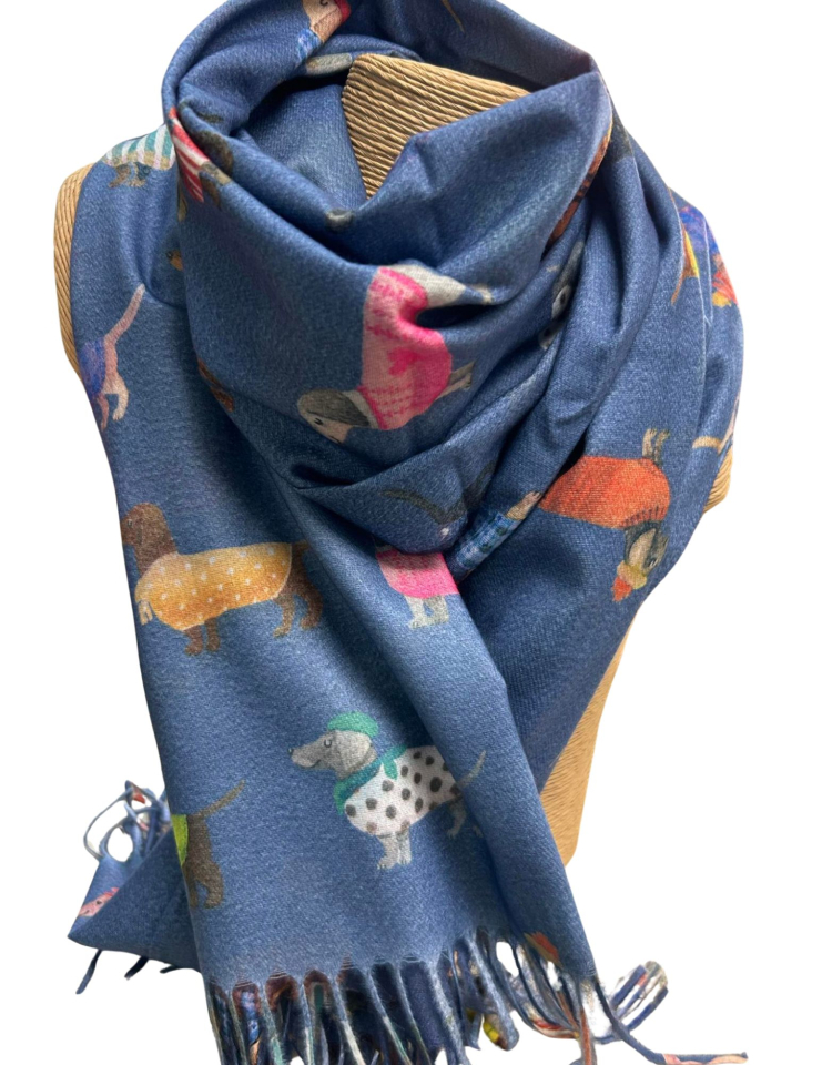 Foulard chiens saucisses - TE670155532bleu - Tom & Eva