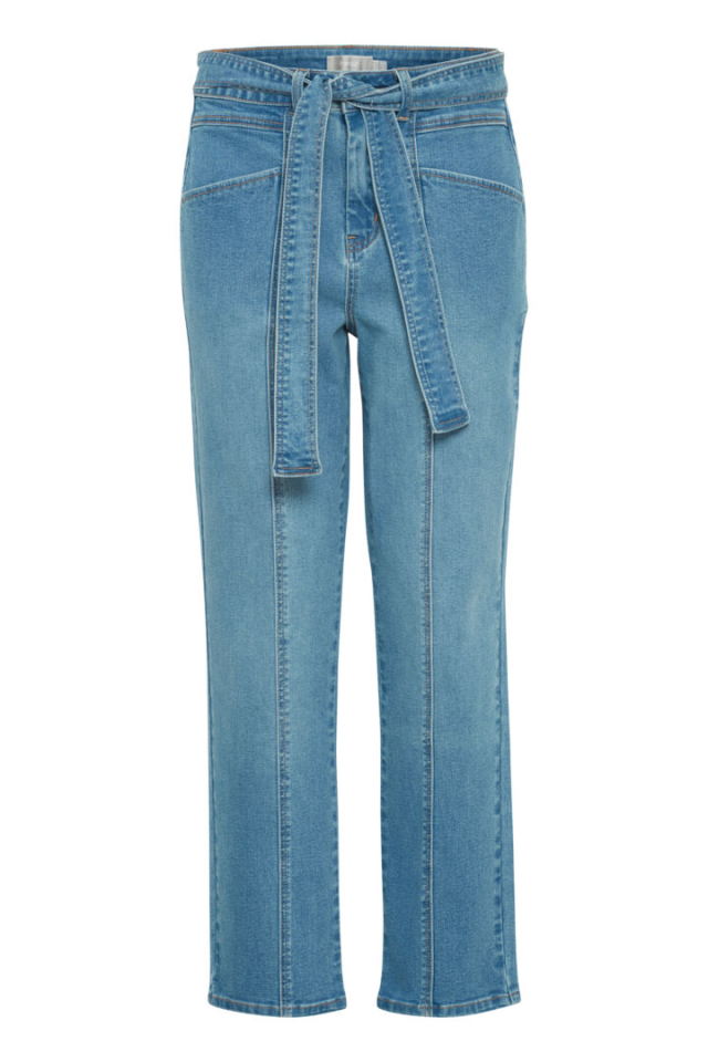 Jean FRFRIDA couture relief devant / ceinture - FR20613855LB - Fransa