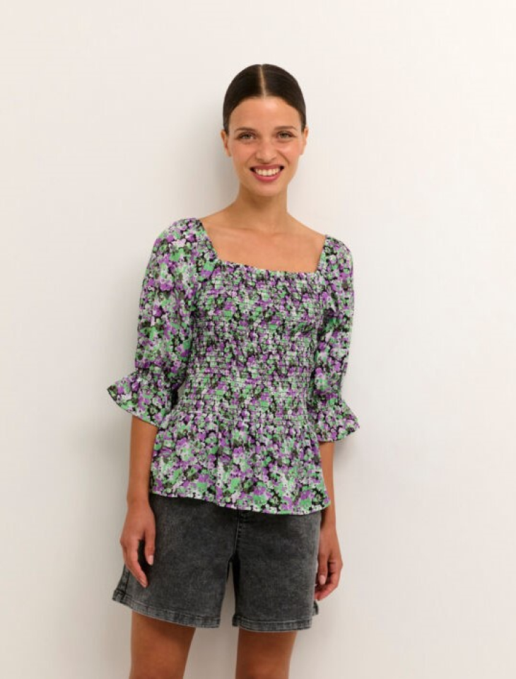 Blouse smockée manches bouffantes - KA10507485 - Kaffe