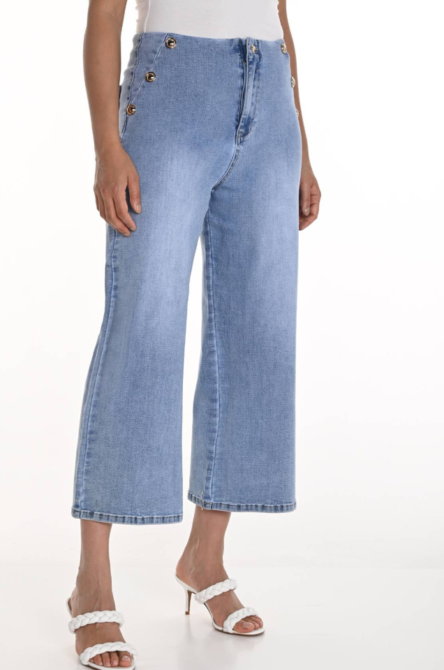 Jeans bleu pâle boutons - FL256798U - Frank Lyman