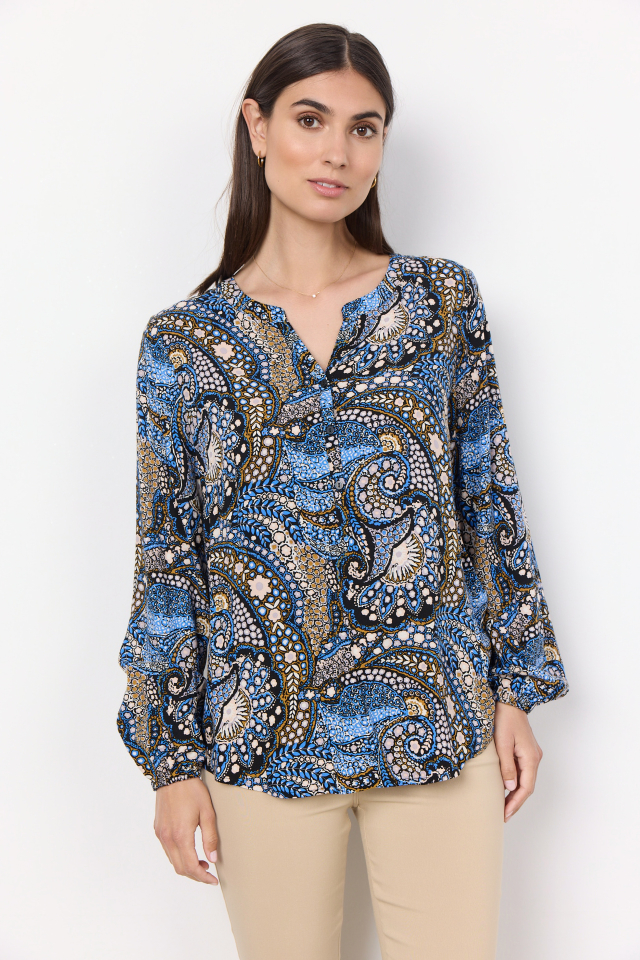 Blouse imprimé cachemire manches longues / Soya concept - SC40267 - Soya concept