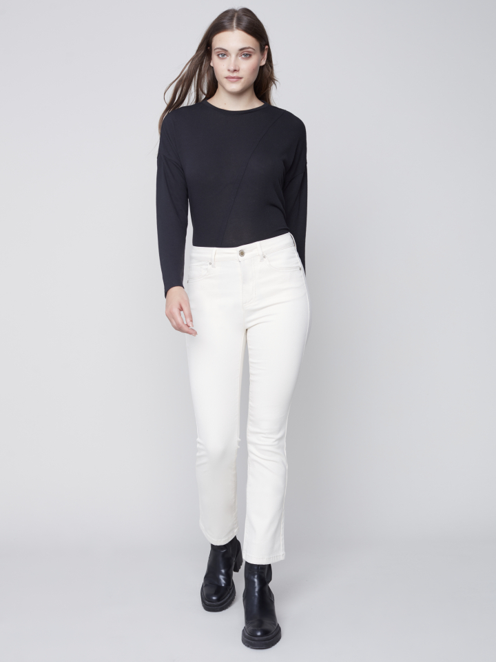 ¨Pantalon bootleg en sergé stretch - C5443 - Charlie B