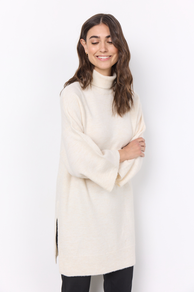 Chandail oversize fente latérale - SC33437 - Soya concept