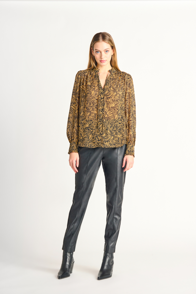 Pantalon coupe slim en similicuir - BT2222228 - Blacktape