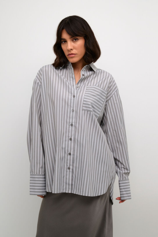 Chemise rayée / poche devant - KA10508855 - Kaffe