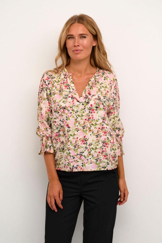 Blouse fleurie Johanna / Manche 3/4 - KA10508336R - Kaffe