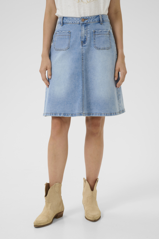 Jupe en jeans JULIETTE - CR10613382 - Cream