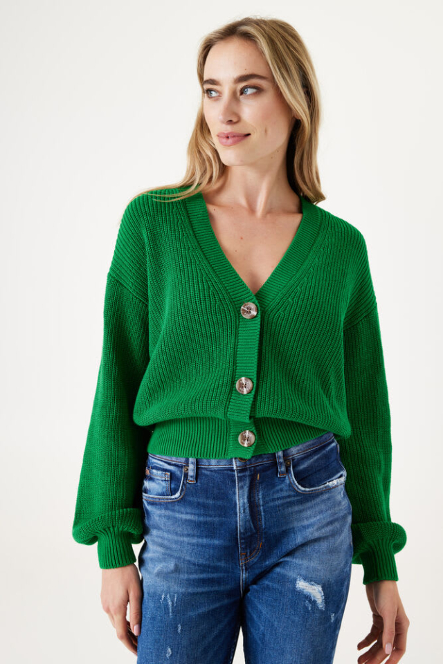 Cardigan court boutonne - GZ0009 - Garcia