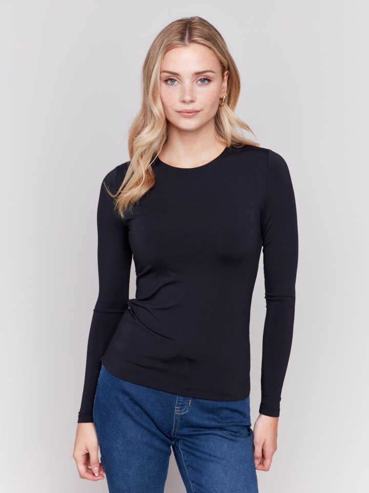 Chandail stretch manches longues - C1367 - Charlie B