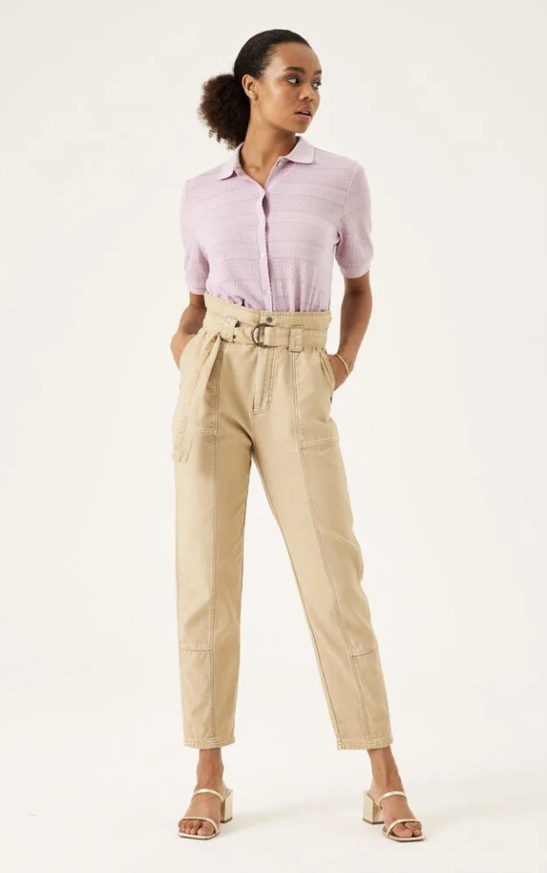 Pantalon effet paperbag - GC30112 - Garcia