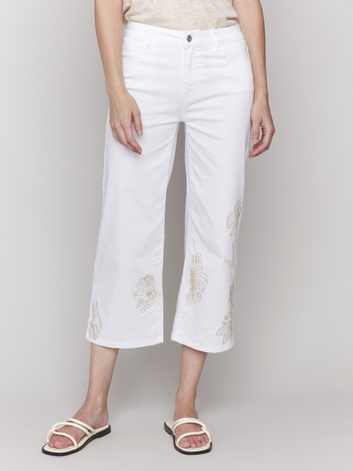 Pantalon broderie - C5601 - Charlie B