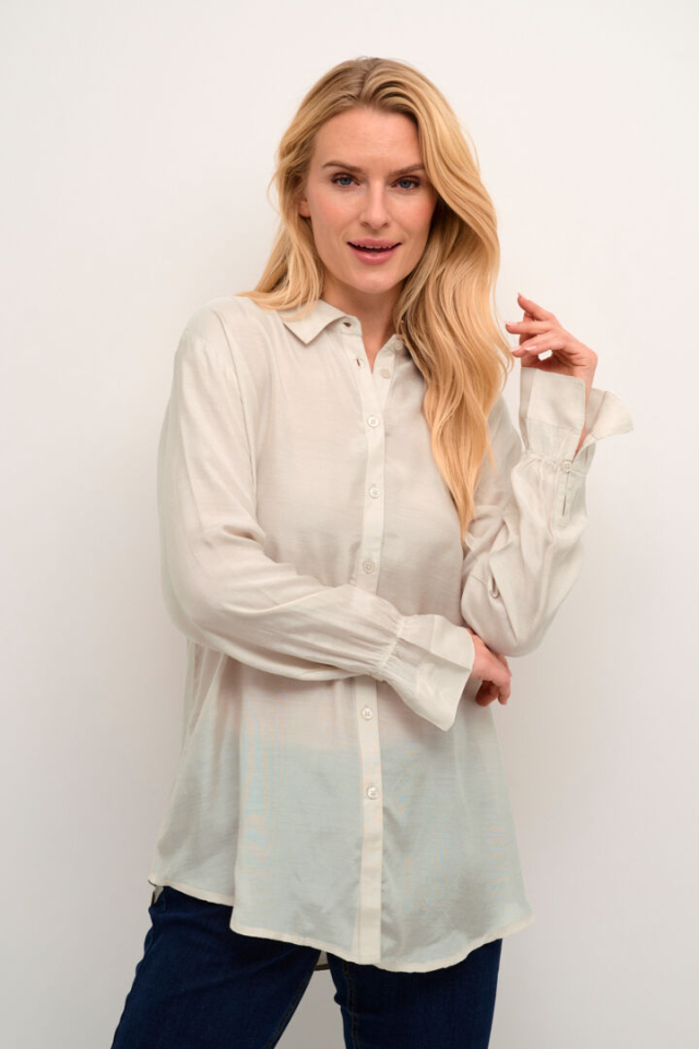 Chemisier Arina long coupe ample - CR10612920 - Cream