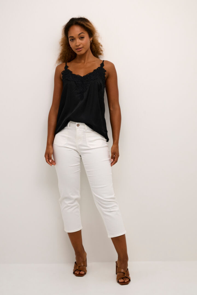 Pantalon coupe droite 3/4 - CR10612271SW - Cream