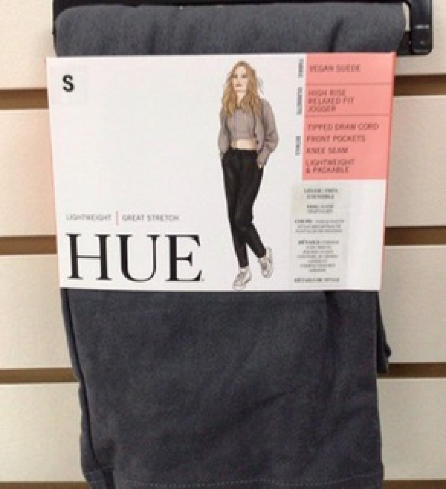 Jogging suède végétalien / taille haute - HUE23748 - Hue