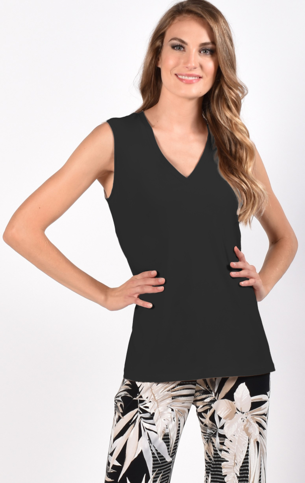 Camisole bretelle large / col en V - 216093N - Frank Lyman