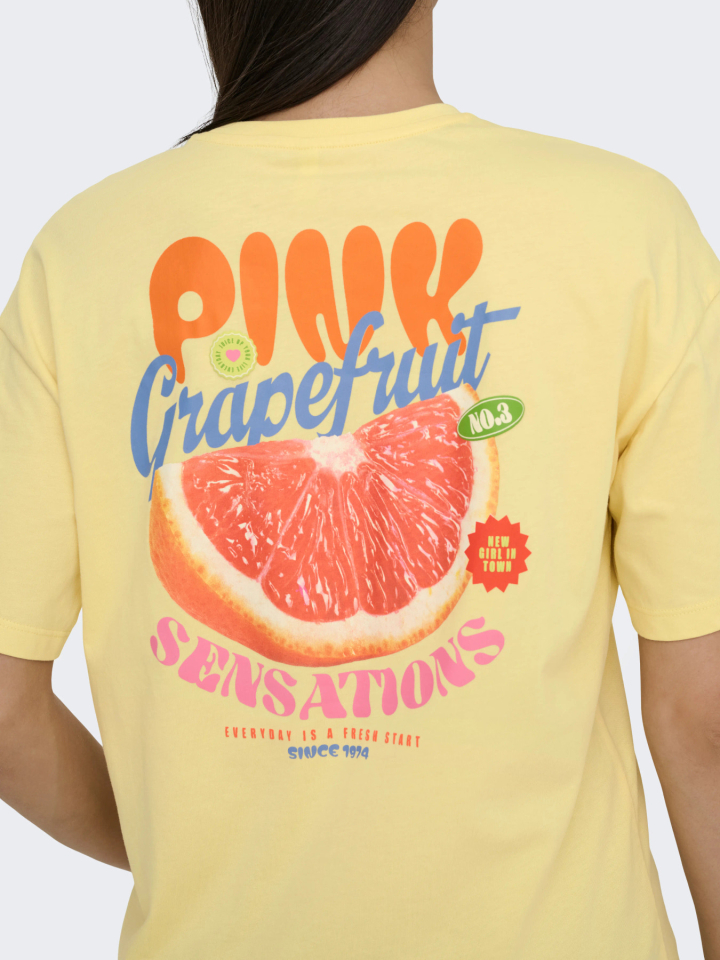 T-shirt FRUITLOOP - ONLY15367075jaune - ONLY