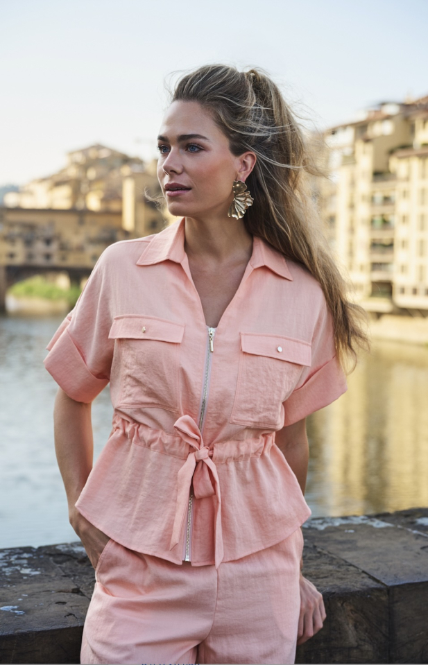 Veste ELLA - ESQ10038peche - Esqualo