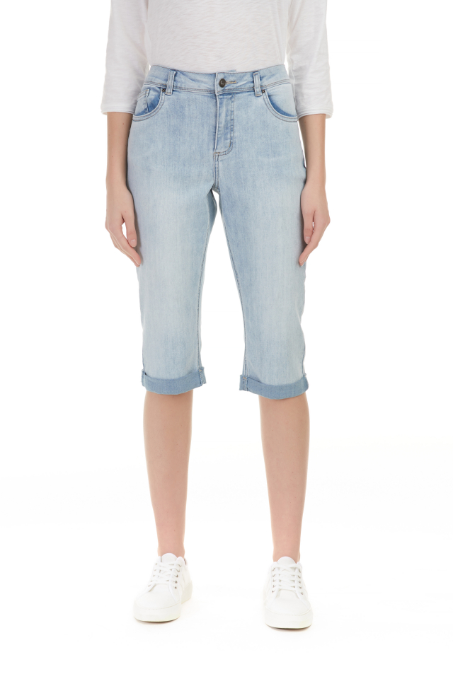 Bermuda extensible / ourlet retroussé - 5208B - Charlie B