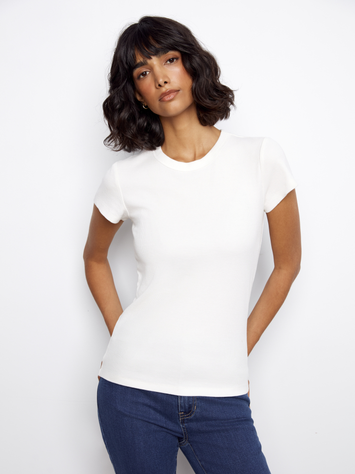 T-shirt ESSENTIEL - C1433blanc - Charlie B