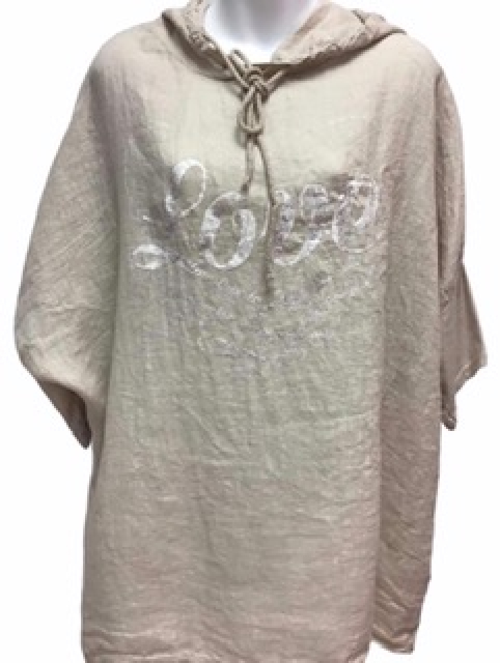 Haut LOVE / capuche - 3129S - Fantaisie