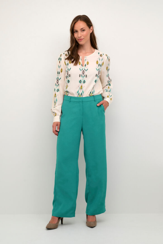 Pantalon coupe ample - CR10611708PP - Cream