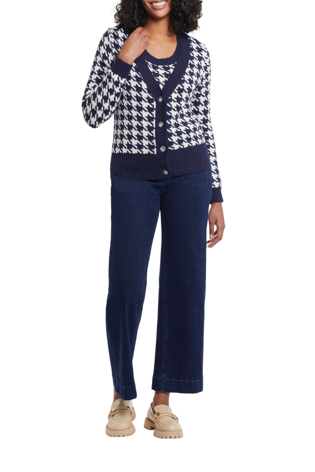 Cardigan motif pied-de-poule / Tribal - TR75170M - Tribal