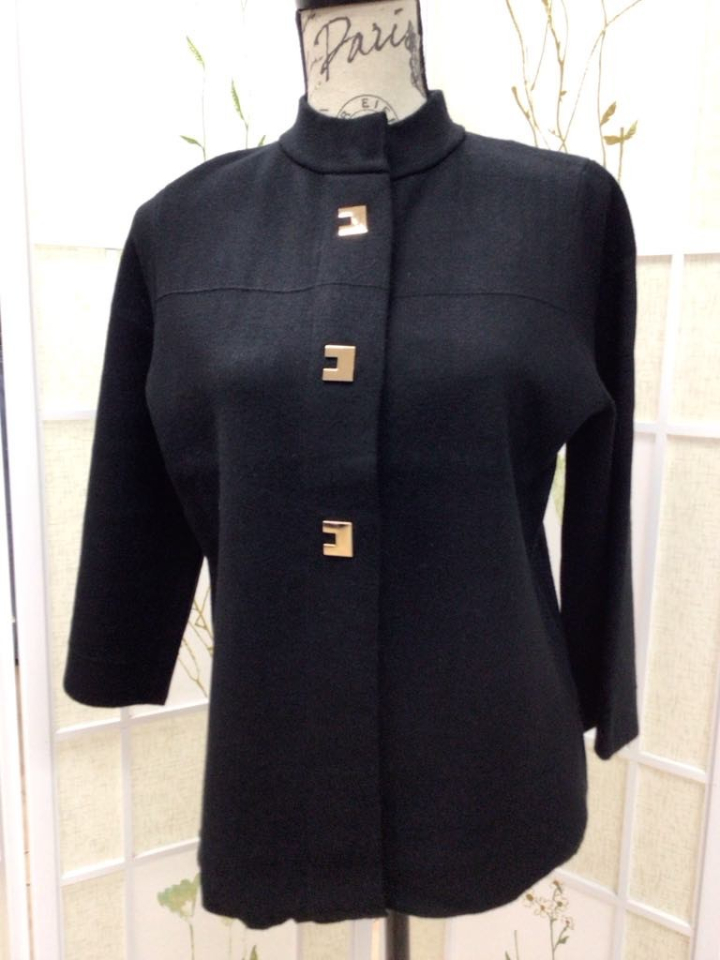 Cardigan manche 3/4 / col montant - A44075N - Alison Sheri