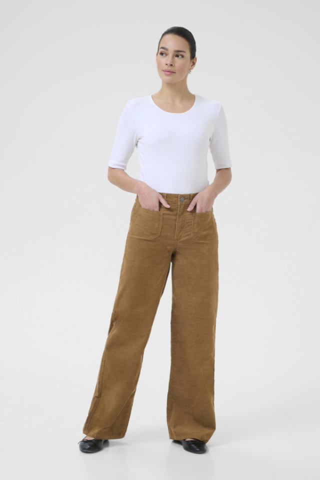 Pantalon MOLLY velour cordé - Ka10510587caffe - Kaffe
