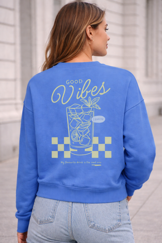 Chandail GOOD VIBES - ON15372446bleu - ONLY