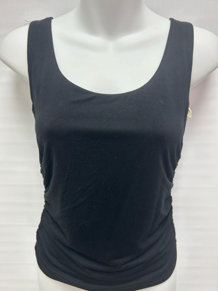 Camisole essentielle plis sur les cotes - BT2524303noir - Blacktape