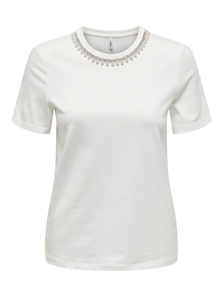 T-shirt PERLE - ONLY15356167blanc - ONLY