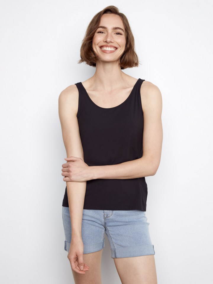 Camisole RECTO-VERSO - C1243noir - Charlie B