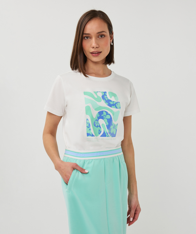 T-shirt FAY - ESQ05014bleu - Esqualo