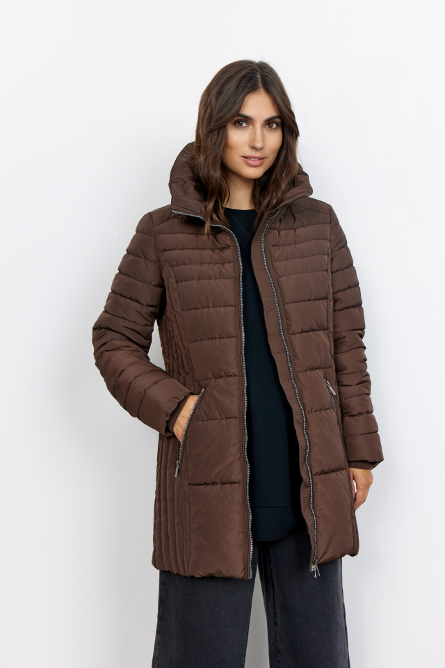 Manteau mi-long matelassé / Soya Concept - SC16813C - Soya concept