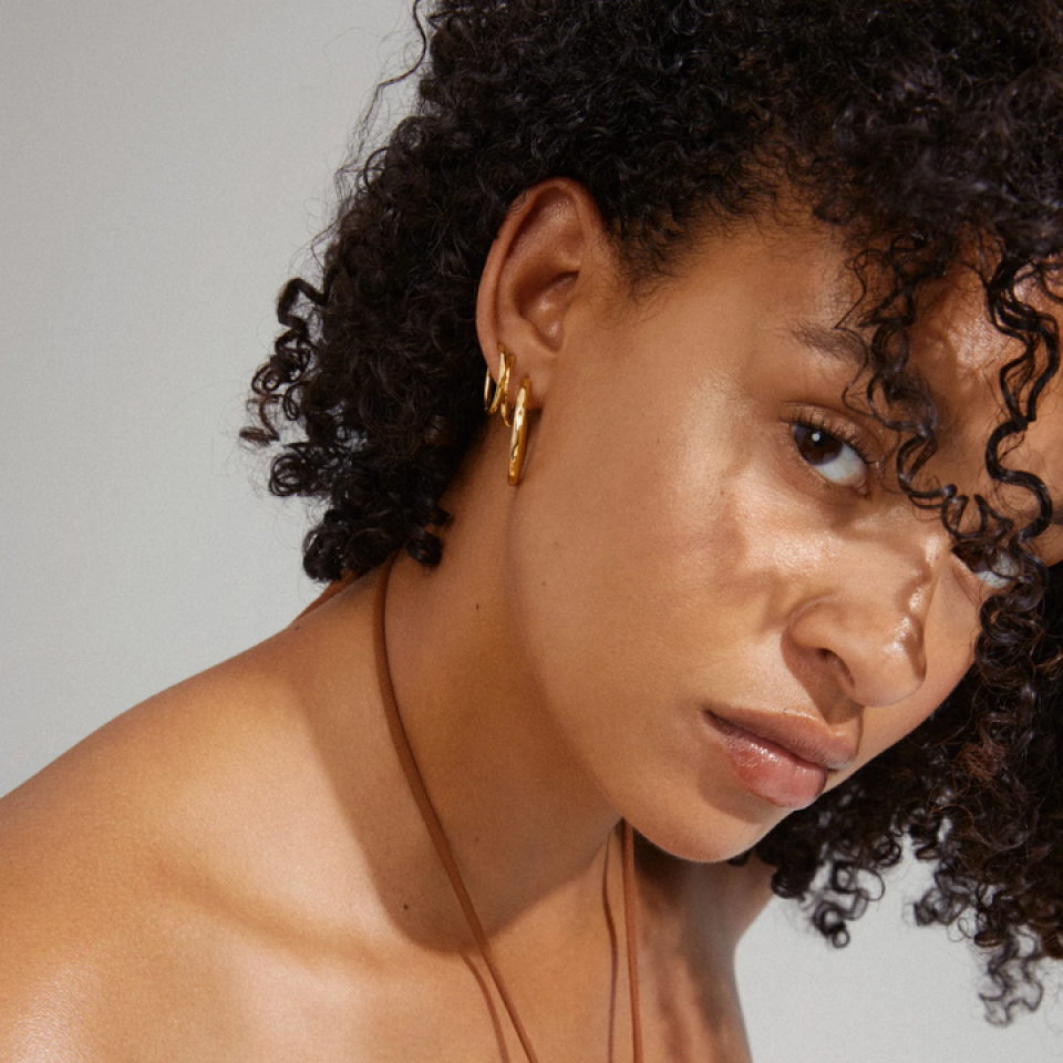 Boucle d'oreille Eve Hoop 2 en 1 - 692312093or - Pilgrim