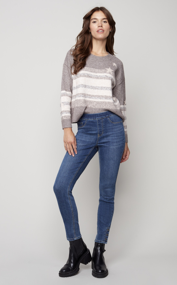 Jeans extensible / Charlie B - C5302RBM - Charlie B