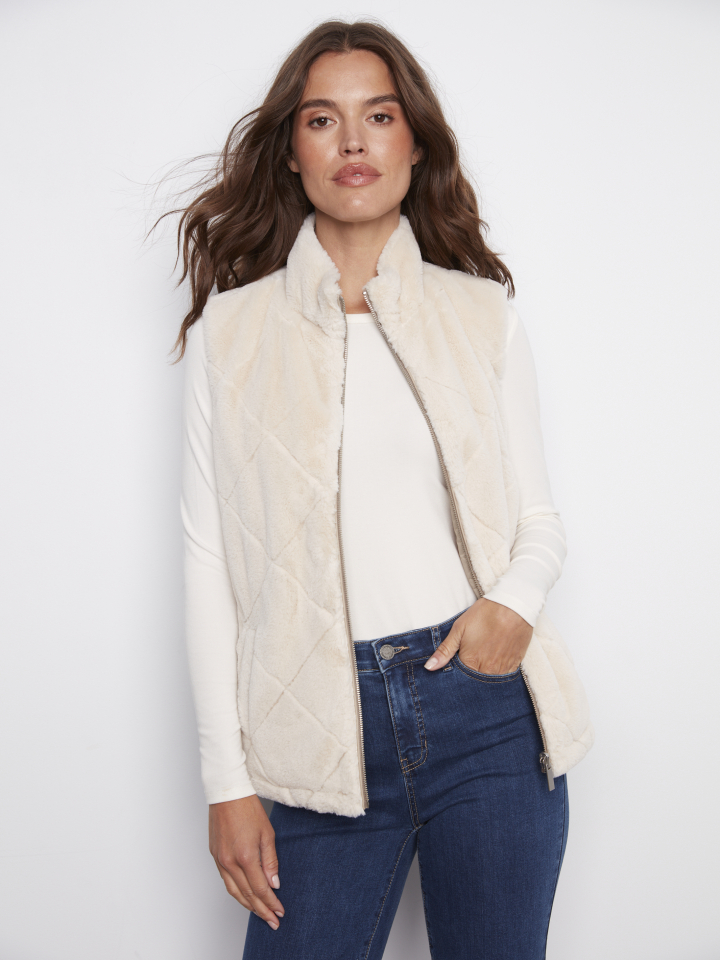 Veste REVERSIBLE - C6374ecru - Charlie B