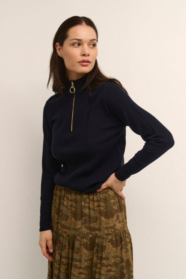 Chandail col cheminée / Cream - CR10610647N - Cream