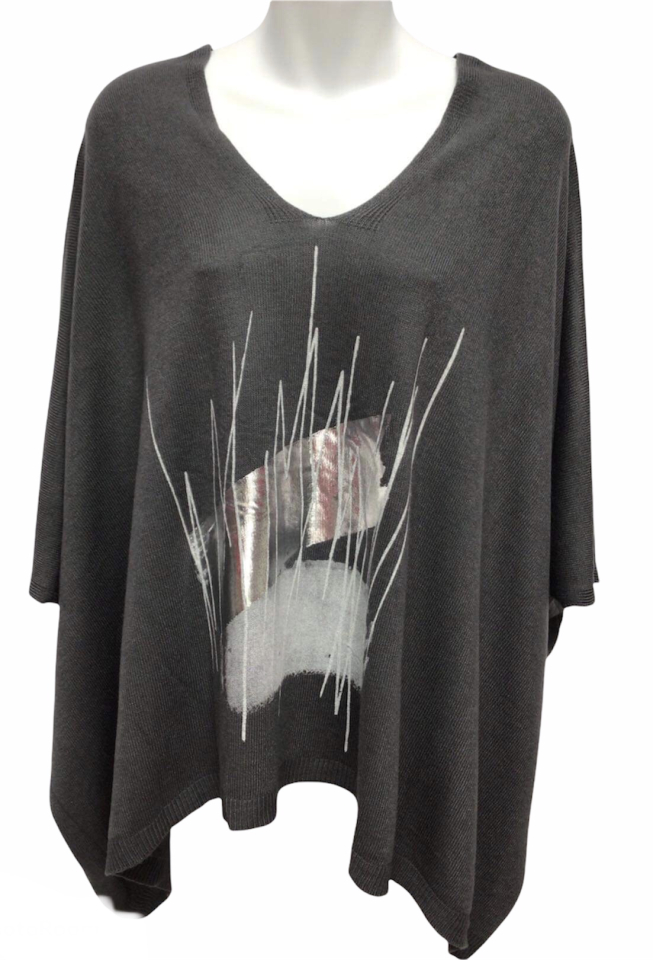 Cape / détail métallique - 3257G - Made in Italy
