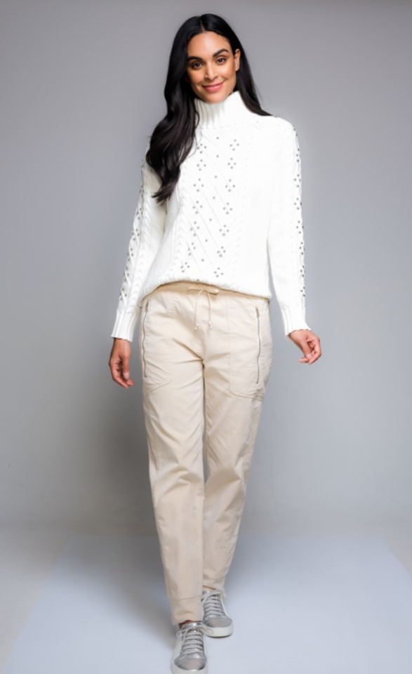 Pantalon effet suède / Elena Wang - EW29142S - Elena Wang