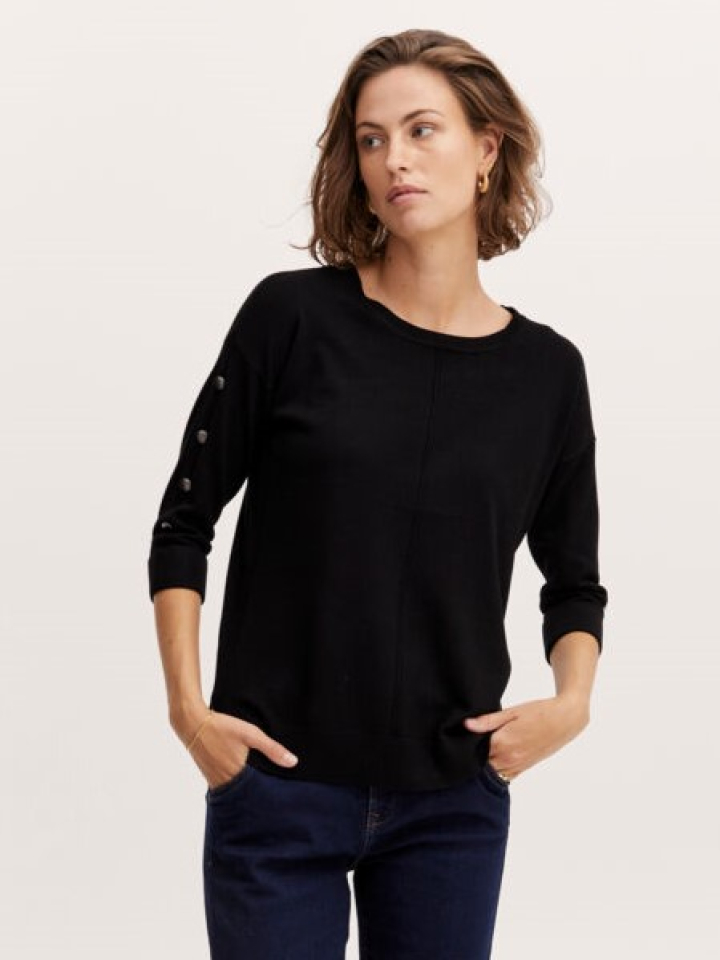 Chandail détail bouton sur manche / Fransa - 20609698N - Fransa