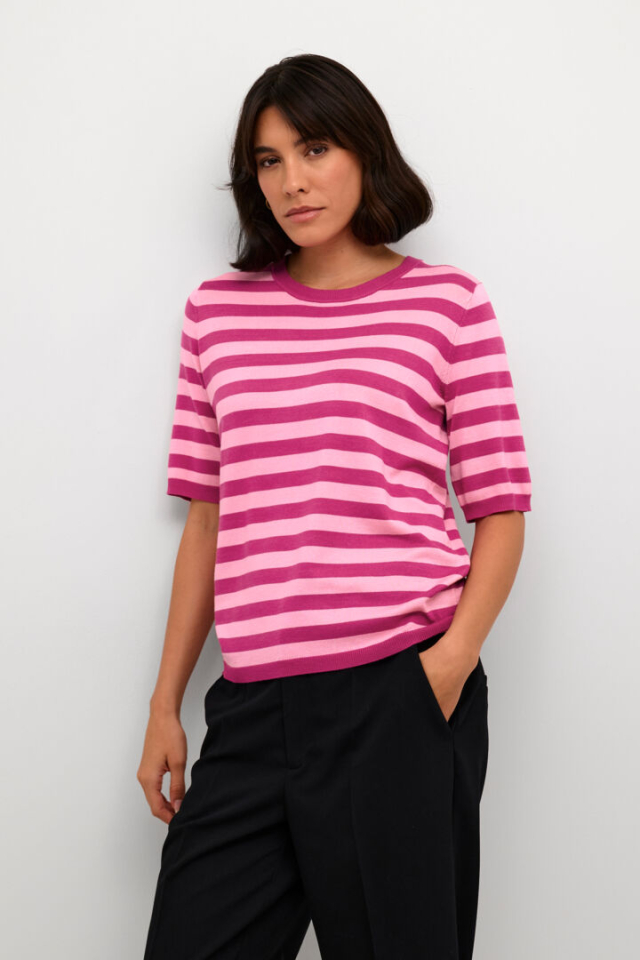 Chandail rayé / manche courte - KA10508410F - Kaffe