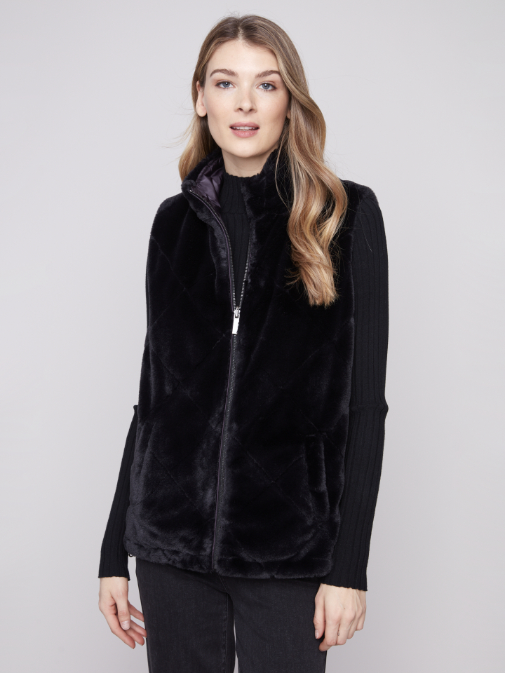 Veste REVERSIBLE - C6374noir - Charlie B