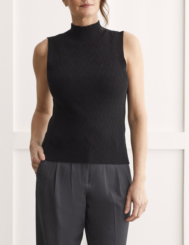 Haut sans manche col montant - TR15610N - Tribal