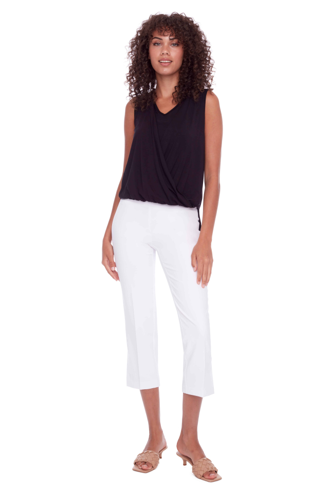 Pantalon Palermo gainant / ceinture élastique / pull on - UP68041B - UP