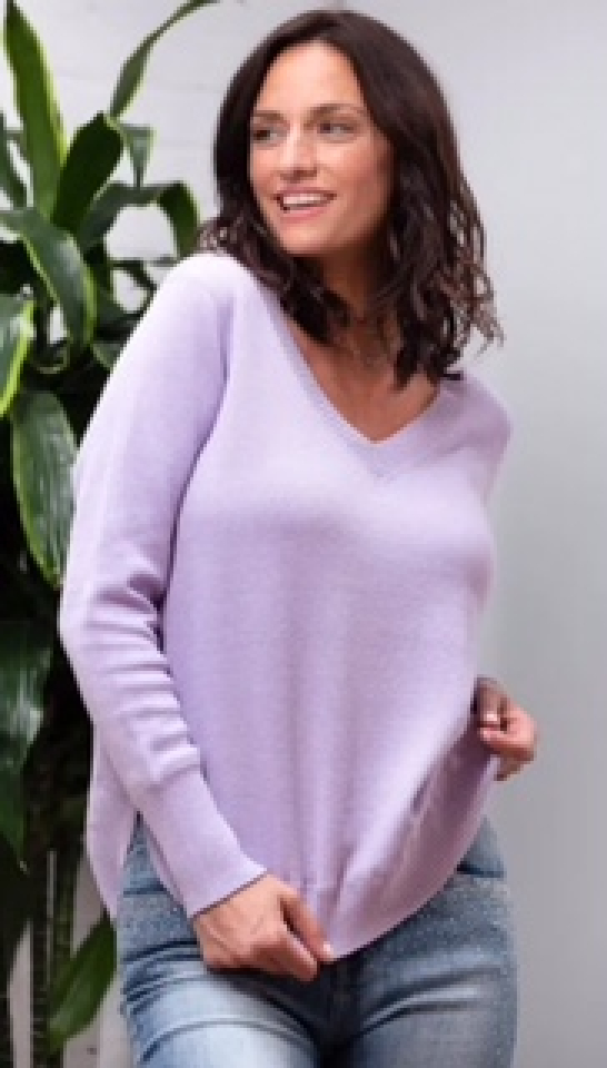 Chandail col en V - A39062L - Alison Sheri