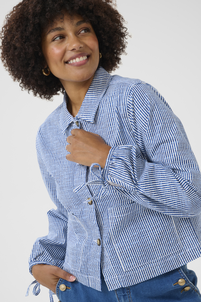 Jacket BERTA twill - CR10613646bleu - Cream