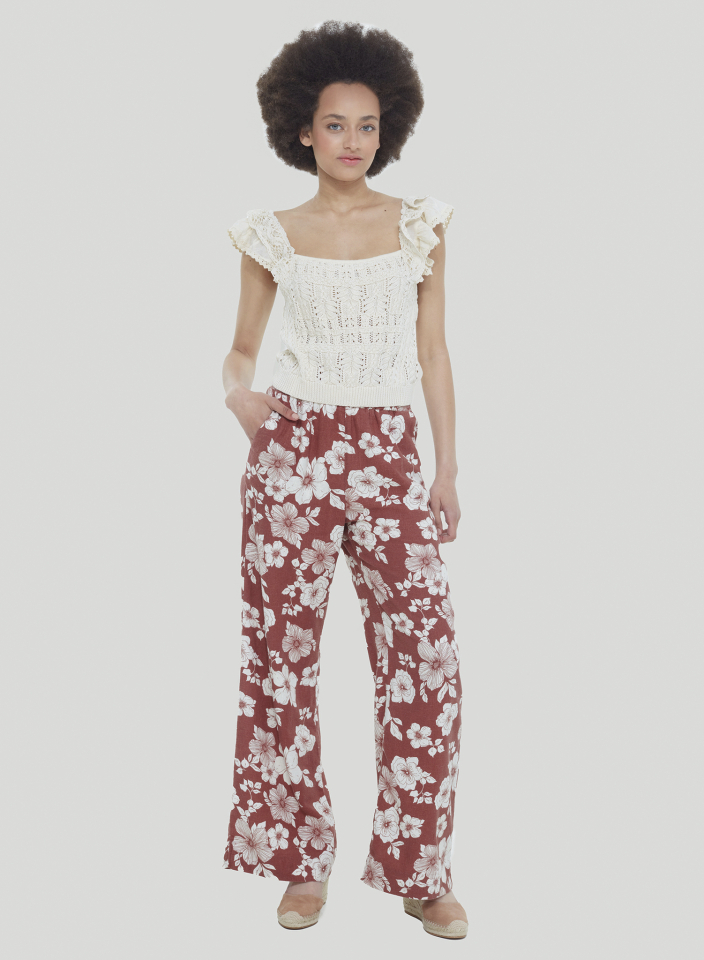 Pantalon jambe large avec taille élastique - DEX2122713SF - DEX